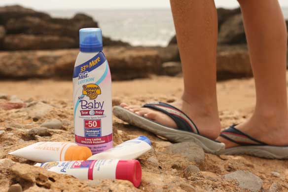 Wear Sunscreen: The spray-on kind makes life easier on kids and mothers.
