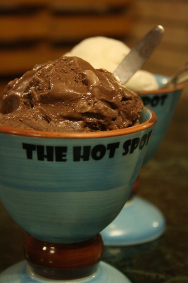 Frozen chocolate goodness at The Hot Spot. Photo: Bina Khan