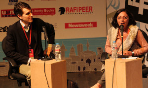 Dr Samia Mehrez at the Lahore Literary Festival.