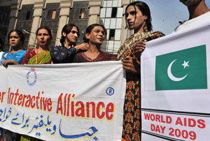 Transgender sex workers in Pakistan are at an increased risk of HIV and other sexually transmitted diseases. Photo: AFP