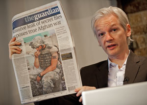 Plugging the leak: Wikileaks founder Julian Assange. Photo: AFP