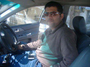 Fully abled: Umair Pirzada gets into and drives his customised car without assistance. Photo: Courtesy Umair Pirzada.