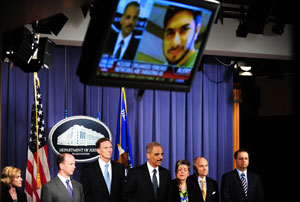 US officials talk about the Times Square incident. Photo: AFP