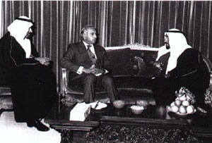 King Faisal with Zulfikar Ali Bhutto.