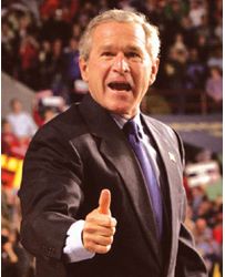 George W. Bush. Photograph: AFP